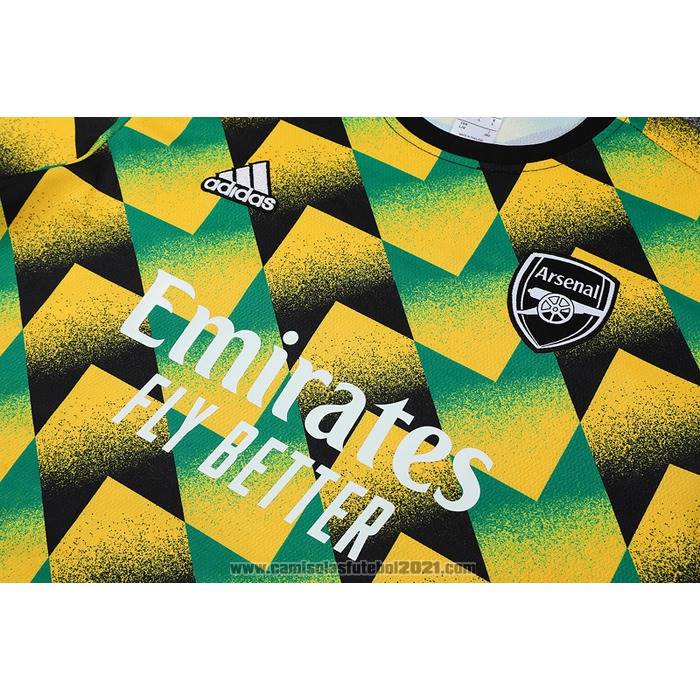 Fato de Treino Arsenal Manga Curta 2022-2023 Verde - Calcas Curta